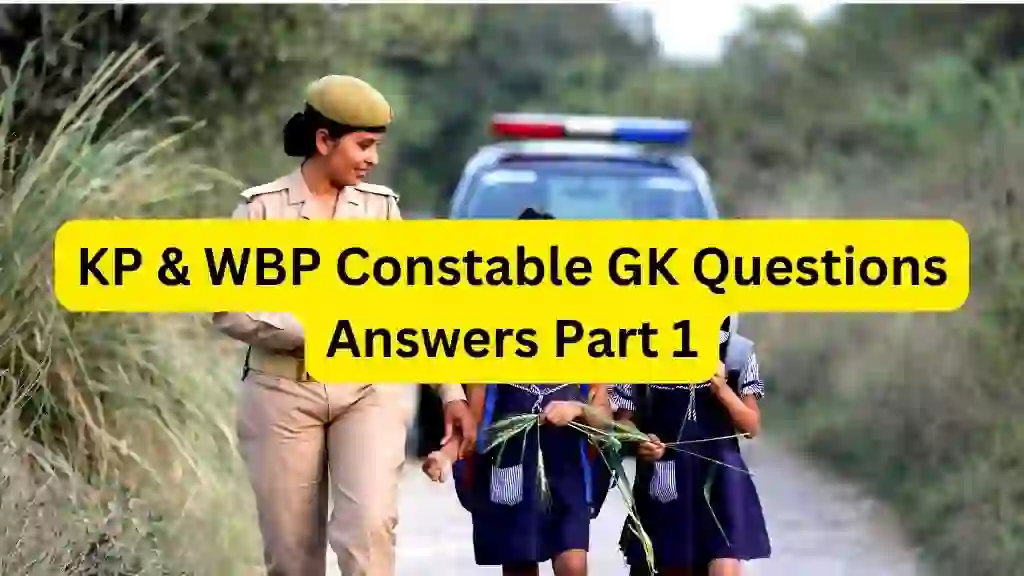 KP WBP Constable GK Questions Answers Part 1